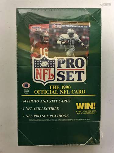 1990 Pro Set Series I Football Trading Card Unopend Box