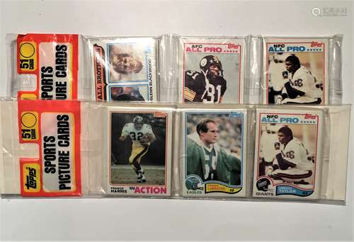 Lot of Two Sealed 1982 Topps Football Card Sets