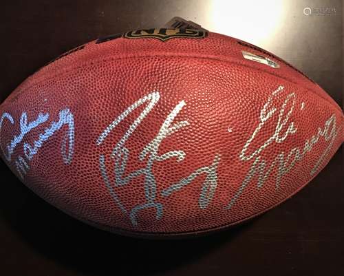 Peyton, Eli , & Archie Manning Autographed Football