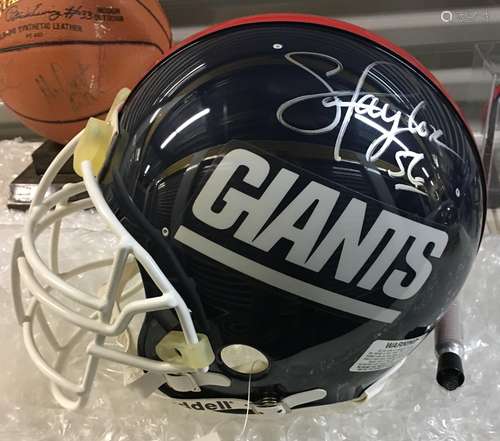 NY Giants Lawrence Taylor Autographed Helmet