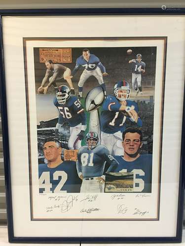 1990 NY Giants All-Time Greats Signed Limited-Edition