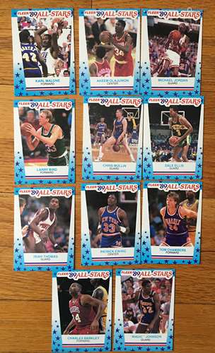 Complete Set of 1989 Fleer Stickers (11)