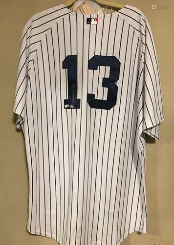 Alex Rodriquez Autographed Jersey Steiner COA