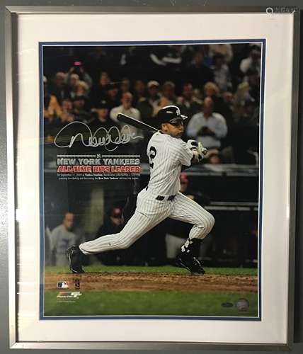 Autographed 16 x 20 Derek Jeter Photograph Steiner COA