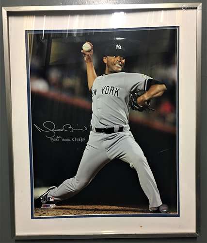 Autographed 16 x 20 Mariano Rivera 