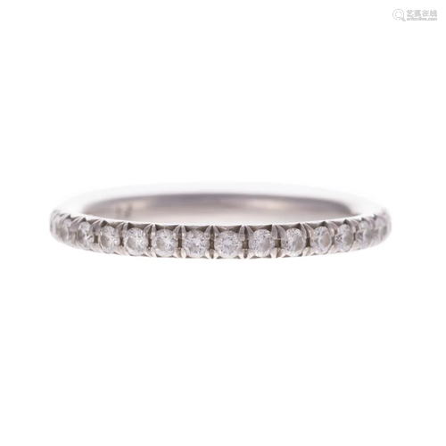 A Diamond Eternity Band in Platinum