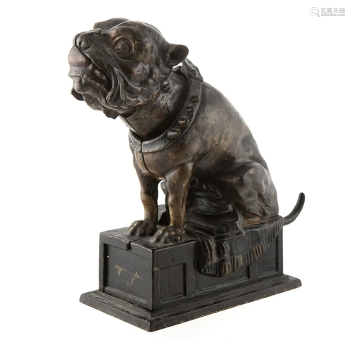 Bulldog Cast Iron Mechanical Bank