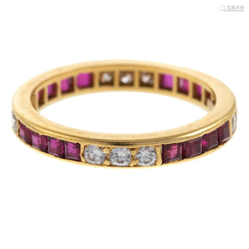 A Tiffany & Co. Ruby & Diamond Band in 18K