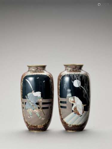A Pair Of Large Cloisonné Vase…