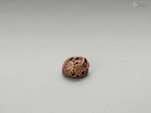 Masanao: A Wood Netsuke Of A D…