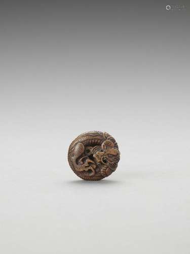 Fusho: A Boxwood Manju Netsuke…