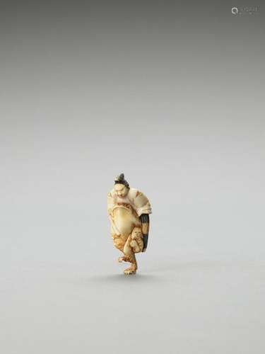 An Ivory Hakata Style Netsuke …