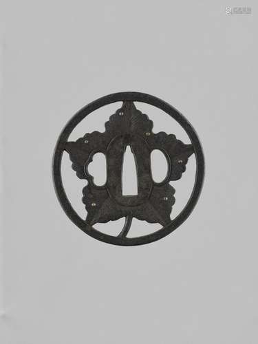 An Iron Sukashi Tsuba