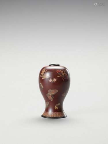 A Cloisonne Enamel Vase With B…