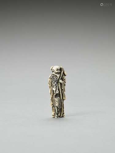 A Rare Ivory Netsuke Of Tsuru …