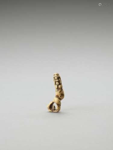 A Stag Antler Netsuke Of The T…