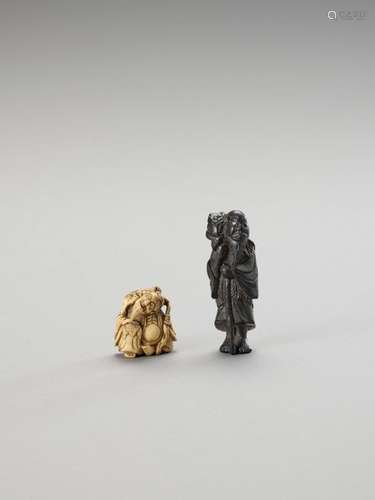 Two Netsuke Of Gama Sennin