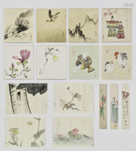 A Group Of Fifteen Woodblock P…