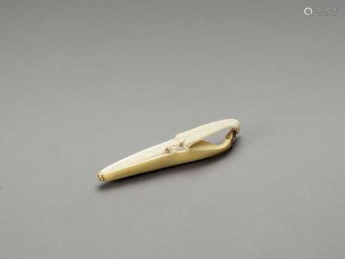 A Stained Ivory Okimono Of A B…