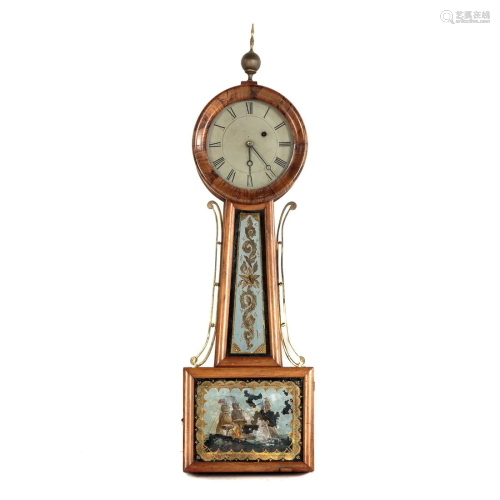 Federal Rosewood Banjo Clock