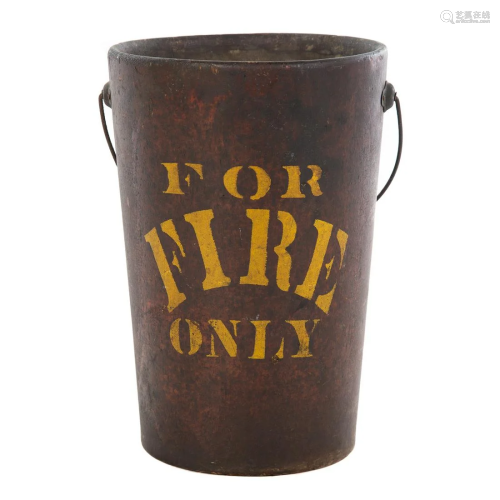 United Indurated Fibre Co. Fire Bucket