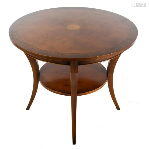 Continental Style Mixed Wood Center Table