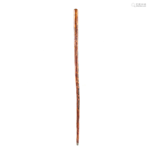 Carved Folk Art Walking Stick