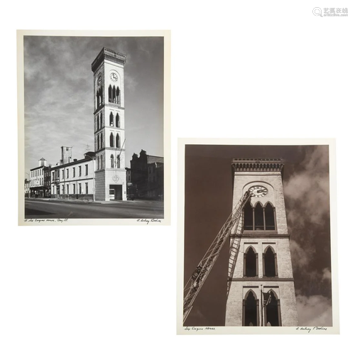 A. Aubrey Bodine. Six Engine House, two photos