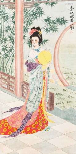 A Chinese ‘court Lady With Fan…