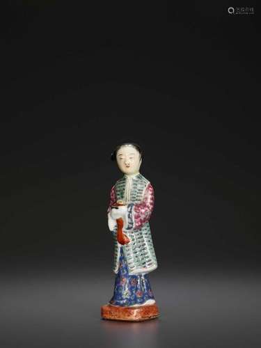 A Molded Porcelain Court Lady,…