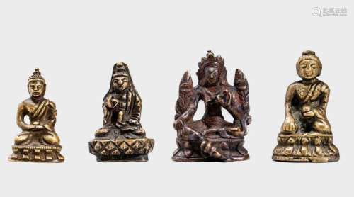 Four Small Cult Bronzes