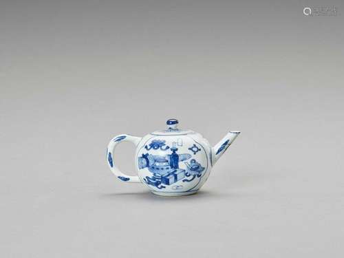 A Blue And White Porcelain Tea…