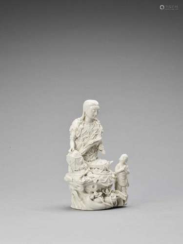 A White Glazed Dehua Porcelain…