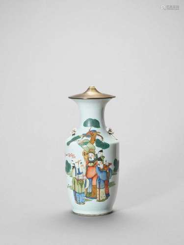 A Large Enameled Porcelain Bal…