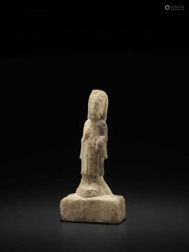 A Rare Yellow Marble Figure Of…