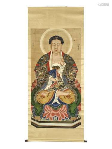 A Painting Of Buddha, Qing