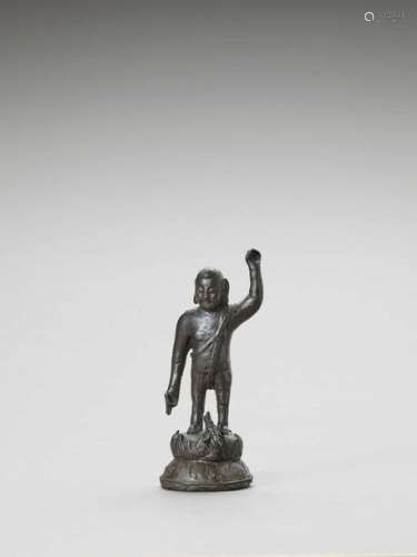 A Bronze Of Buddha As A Child,…