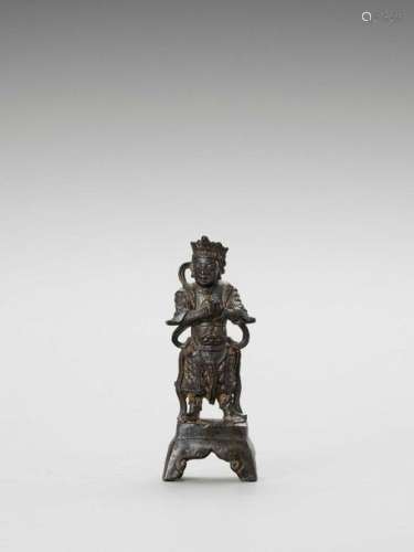 A Bronze Figure Of A Guardian …