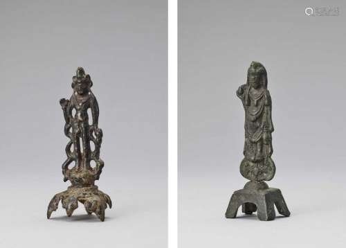 A Bronze Figure Of A Bodhisatt…