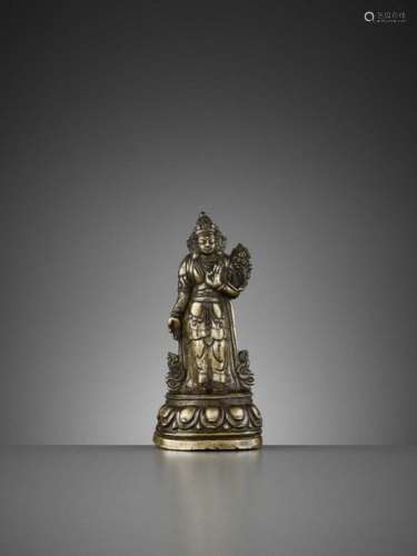 A Bronze Figure Of A Standing …