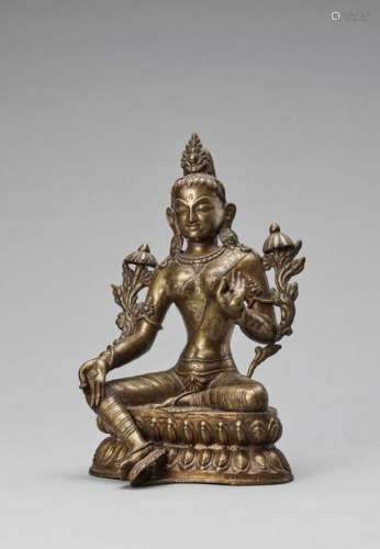 A Nepalese Bronze Figure Of Gr…