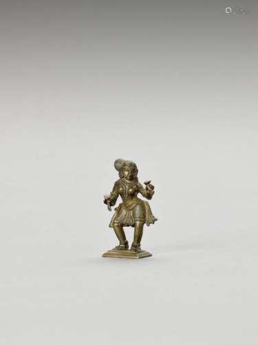 An Indian Miniature Bronze Of …