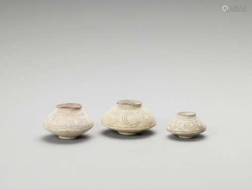 Three Nal Ware Ceramic Pots