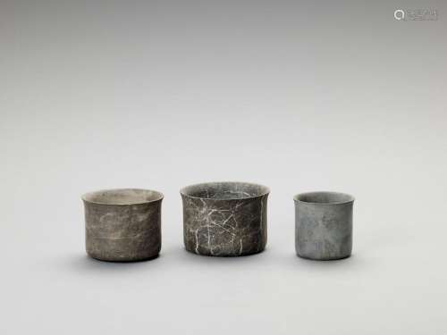 Three Ancient Kirman Stone Ves…