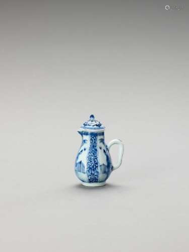 A Small Blue And White Porcela…