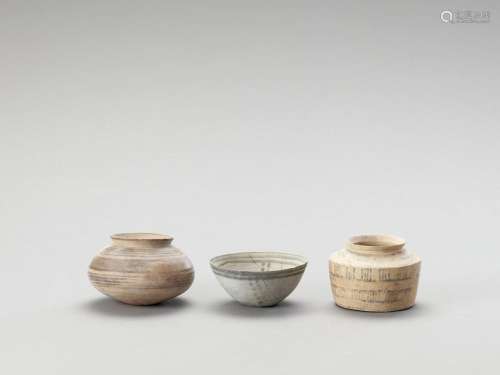 Three Mehrgarh Ceramic Vessels