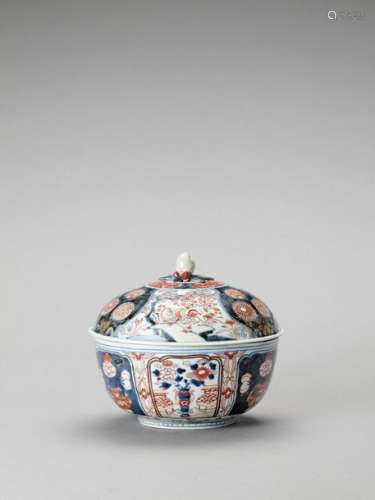 An Imari Porcelain Box With Co…