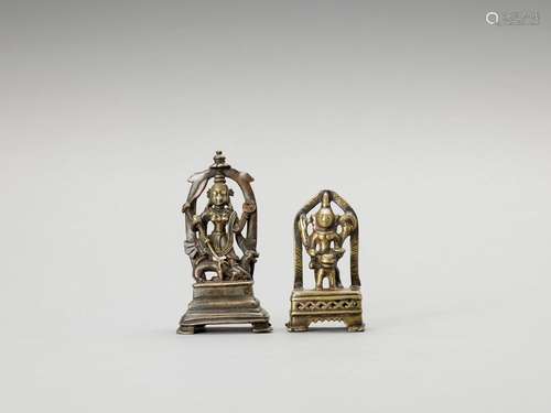 Two Indian Brass Figures Of Sh…