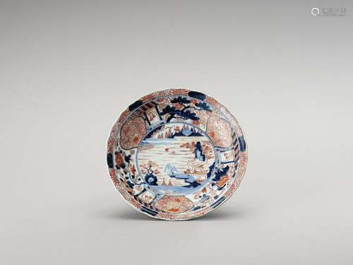 A Lobed Imari Porcelain Dish