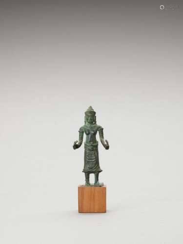 A Khmer Style Bronze Figure Of…